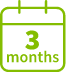 ~3 months calendar icon