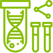 Clinical lab research equipment icon