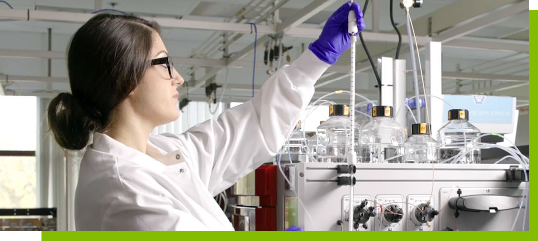 Woman working in lab